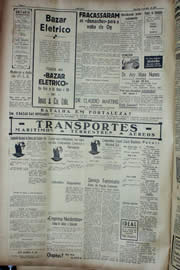 Página do jornal Unitário de maio de 1940