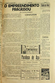 Página do jornal Unitário de maio de 1940