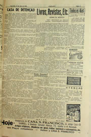 Página do jornal Unitário de maio de 1940