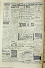 Página do jornal Unitário de maio de 1940
