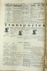 Página do jornal Unitário de maio de 1940