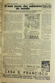 Página do jornal Unitário de maio de 1940
