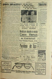 Página do jornal Unitário de maio de 1940