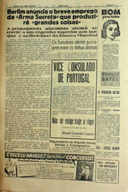 Página do jornal Unitário de junho de 1940
