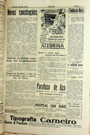 Página do jornal Unitário de junho de 1940