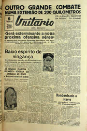 Página do jornal Unitário de junho de 1940