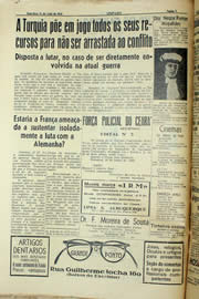 Página do jornal Unitário de junho de 1940
