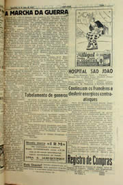 Página do jornal Unitário de junho de 1940
