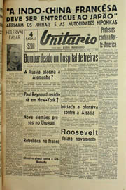 Página do jornal Unitário de junho de 1940