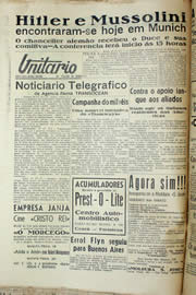 Página do jornal Unitário de junho de 1940