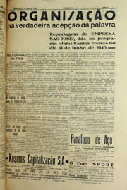 Página do jornal Unitário de junho de 1940