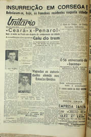Página do jornal Unitário de junho de 1940