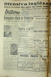 Página do jornal Unitário de junho de 1940
