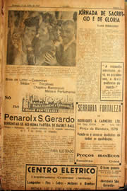 Página do jornal Unitário de julho de 1940