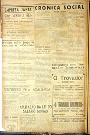 Página do jornal Unitário de julho de 1940