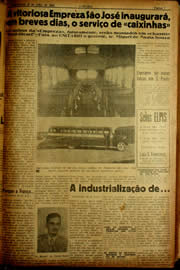 Página do jornal Unitário de julho de 1940
