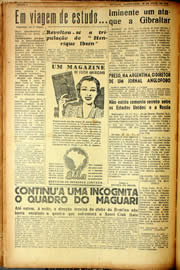 Página do jornal Unitário de julho de 1940