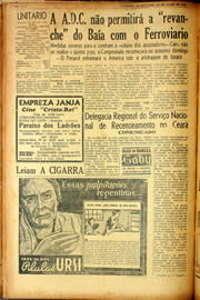 Página do jornal Unitário de julho de 1940