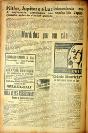 Página do jornal Unitário de julho de 1940