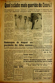 Página do jornal Unitário de julho de 1940