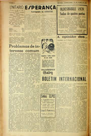 Página do jornal Unitário de julho de 1940