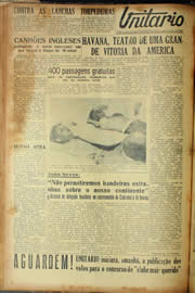Página do jornal Unitário de julho de 1940