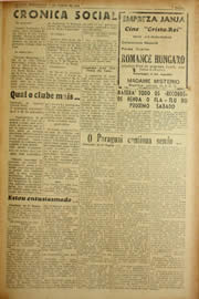 Página do jornal Unitário de agosto de 1940