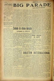 Página do jornal Unitário de agosto de 1940