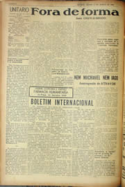 Página do jornal Unitário de agosto de 1940