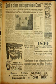 Página do jornal Unitário de agosto de 1940