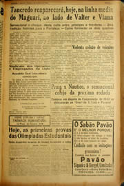 Página do jornal Unitário de agosto de 1940