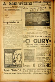 Página do jornal Unitário de agosto de 1940