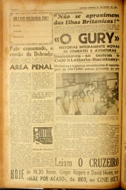 Página do jornal Unitário de agosto de 1940