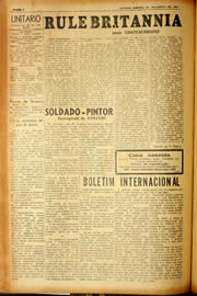 Página do jornal Unitário de agosto de 1940