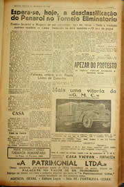Página do jornal Unitário de agosto de 1940