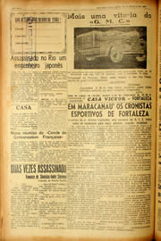 Página do jornal Unitário de agosto de 1940