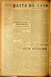 Página do jornal Unitário de agosto de 1940