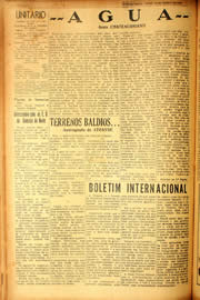 Página do jornal Unitário de agosto de 1940