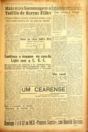 Página do jornal Unitário de agosto de 1940