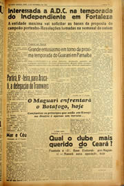Página do jornal Unitário de setembro de 1940