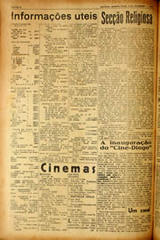 Página do jornal Unitário de setembro de 1940