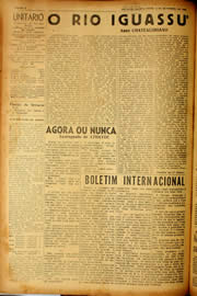 Página do jornal Unitário de setembro de 1940