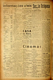 Página do jornal Unitário de setembro de 1940