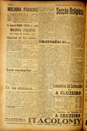 Página do jornal Unitário de setembro de 1940