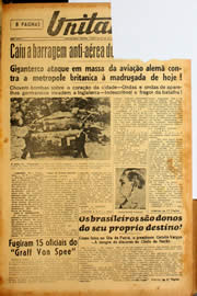 Página do jornal Unitário de setembro de 1940