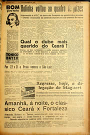 Página do jornal Unitário de setembro de 1940
