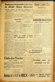 Página do jornal Unitário de setembro de 1940