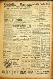 Página do jornal Unitário de setembro de 1940