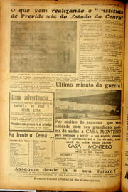 Página do jornal Unitário de setembro de 1940