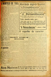Página do jornal Unitário de setembro de 1940